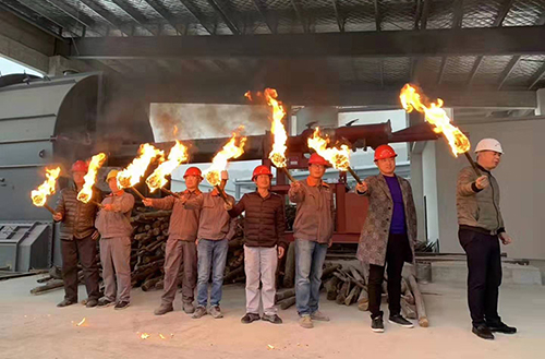 江蘇鵬飛集團(tuán)承建的池州市貴興非礦日產(chǎn)600T石灰生產(chǎn)線EP項(xiàng)目點(diǎn)火成功